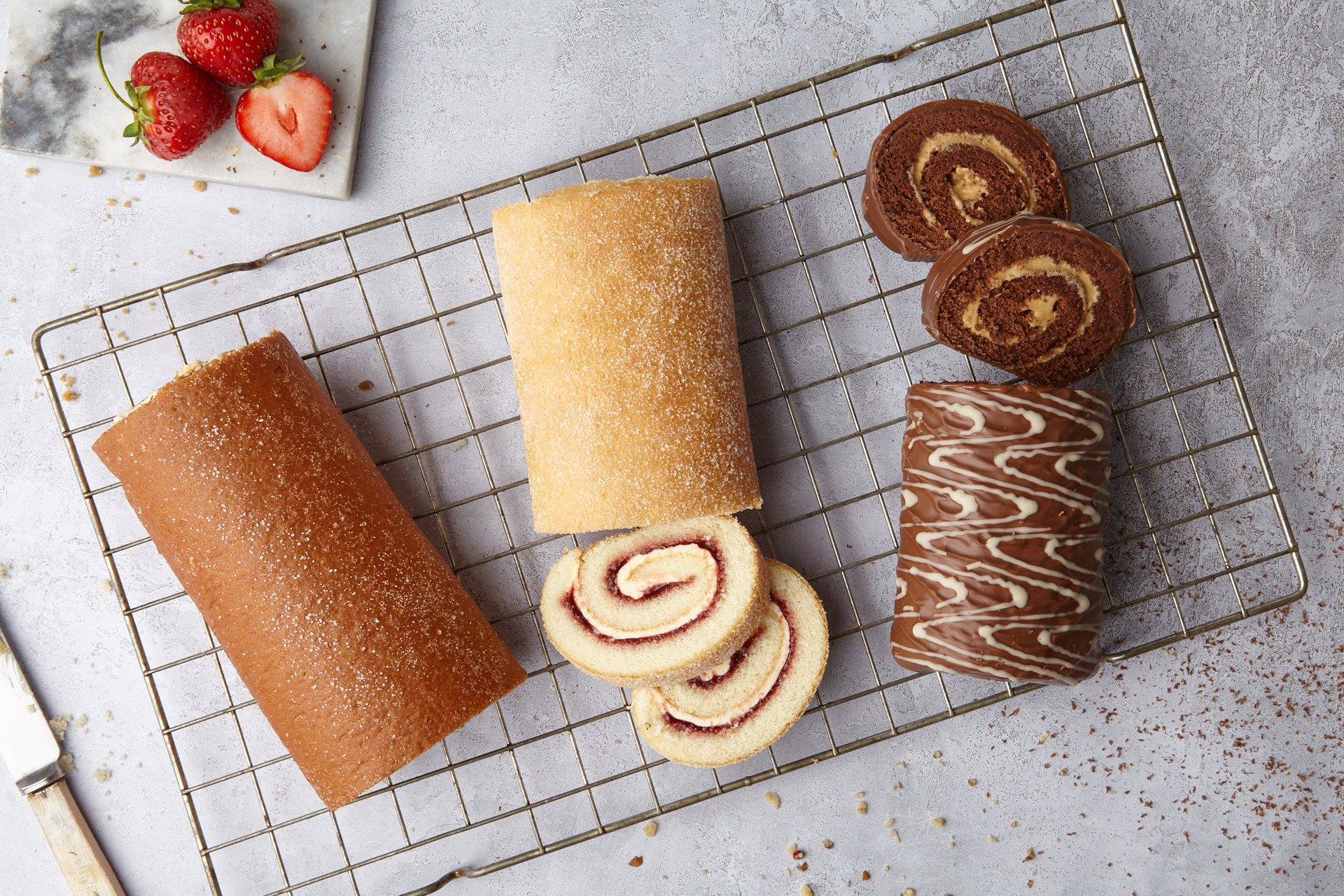 Swiss Roll High quality sponge, filling and flavour all rolled into one!
